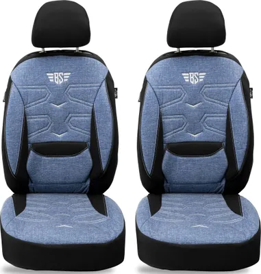 Produktbild von Schonbezüge Sitzbezüge für Audi A8 D3 Bj 2002-09 in Schwarz/Blau KT306