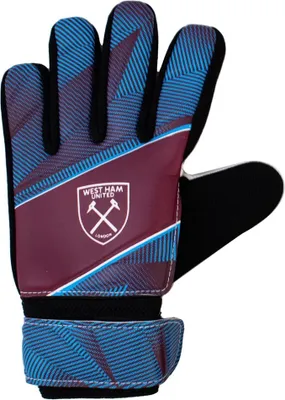 Produktbild von West Ham United FC - Torhüter-Handschuhe für Kinder TA14218 (Einheitsgröße) (Rotwein/Blau)