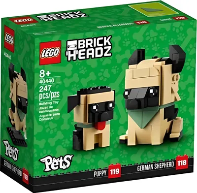 Produktbild von LEGO® BrickHeadz 40440 Deutscher Schäferhund mit Welpe - German Shepherd with Puppy