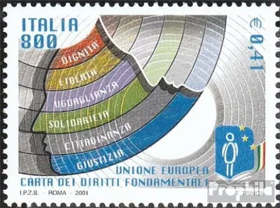 Produktbild von Briefmarken Italien 2001 Mi 2764 (kompl.Ausg.) gestempelt Grundrechte der EU