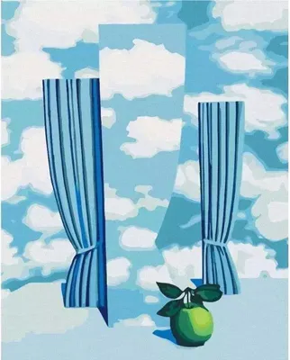 Image de Peinture par numéros - René Magritte Ciel 40x50