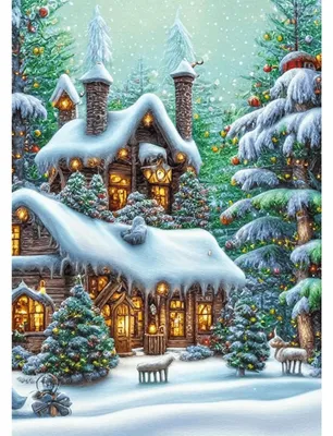 Produktbild von Diamantmalerei "Weihnachten", 5D, für Erwachsene, 30x40 cm