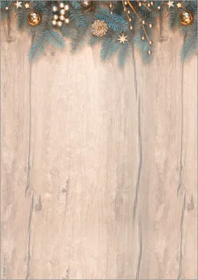 Produktbild von sigel Weihnachts-Motiv-Papier "Golden Greens" A4 90 g/qm 25 Blatt