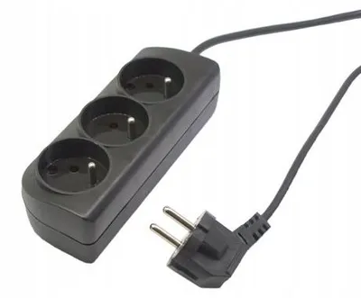 Produktbild von Elgotech Steckdosenleiste 1,5m 3 Steckplätze schwarz