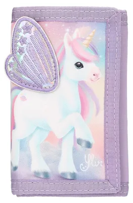 Productafbeelding van Depesche Portemonnee Ylvi met geborduurde vleugels - Kinderaccessoire, mode