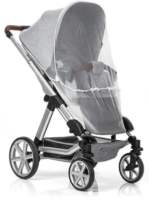Obrázok produktu pre Sieťka proti hmyzu Unyqoos® – priedušná a umývateľná, 100% polyester, extra veľká, univerzálne vhodná pre detské kočíky, športové kočíky a detské vaničky,