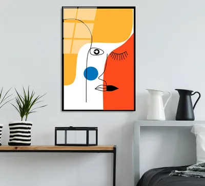 Image de Wallity, UV-923 - 45 x 65, Peinture décorative en verre trempé, Multicolore, 100 % verre trempé, 45 x 65 cm