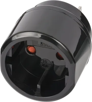Zdjęcie produktu dla Brennenstuhl Adapter Wtyczki Prądowej Typ C (Europlug) Na Typ A Czarny - Wtyczka Podróżna Euro/Usa, Japonia, 1508450