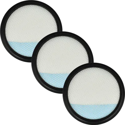 Produktbild von vhbw 3x Vormotorfilter kompatibel mit Dirt Devil Blade DD767, DD777 Staubsauger - Motorschutzfilter, Abwaschbar