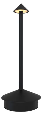 Produktbild von Ledvion Wiederaufladbare LED Tischleuchte Mattschwarz Dimmbar