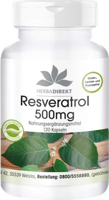 Obrázek produktu pro Resveratrol 500 mg kapsle 120 ks