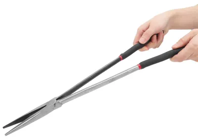 Produktbild von Omgoods - Reparaturzange 400 mm - Lange Backen - Werkzeugstahl - Rutschfester Griff - Handwerkzeug - Drehbankanwendung - Zange