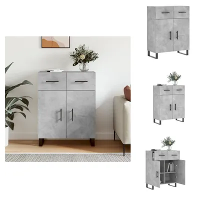 Produktbild von vidaXL Sideboard Betongrau 69,5x34x90 cm Holzwerkstoff - Sideboards