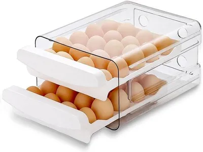 Image de Support pour œufs pour réfrigérateur - Récipients et boîtes pour conserver les œufs frais