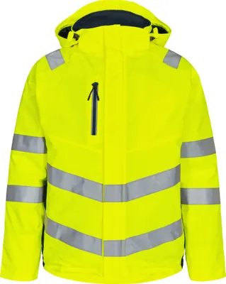 Produktbild von F. Engel Safety Winterjacke, Gelb/Blue Ink, Gr. L