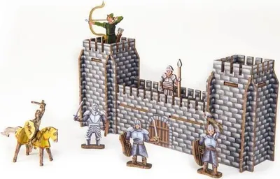 Obrázok produktu pre 3D stavebnicová sada „Rytierov hrad“ – modelárska sada pre deti