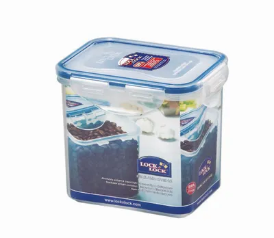 Produktbild von 3 Stück Lock & Lock Frischhaltedose, Vorratsdose, transparent, 850 ml, rechteckig, 135 x 102 x 118 mm, Set by Danto®
