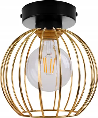 Produktbild von Moderne Deckenleuchte Goldene Drahtlampe Led