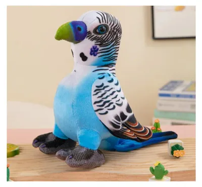 Produktbild von Leantoys Plüsch-Maskottchen Blauer Papagei 20cm