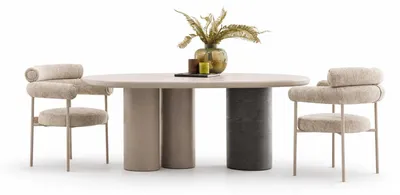 Immagine prodotto di Sala da pranzo moderna: tavolo da pranzo + 2 sedie – Set di design