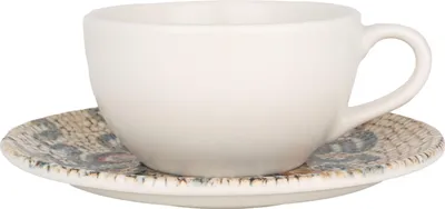 Produktbild von Bonna Mesopotamia - Kaffeetassen und Untertasse - 250 cc - Porcelain - 6er set