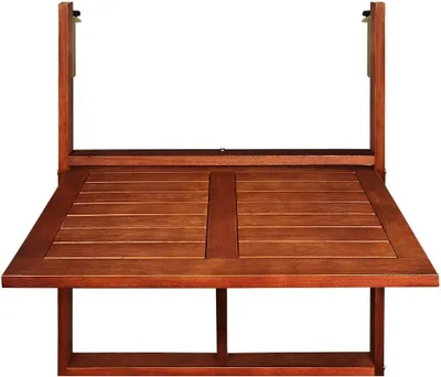 Produktbild von Závěsný balkonový stolek, akáciové dřevo 65x45x87cm, certifikát - sklápěcí