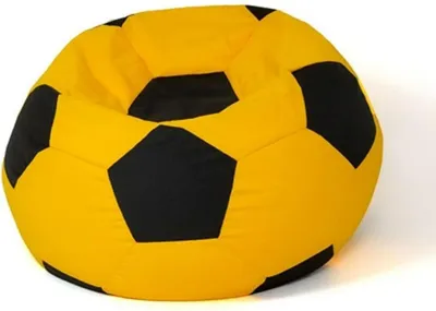 Produktbild von Fußball Sako Tasche pouffe gelb-schwarz XL 120 cm