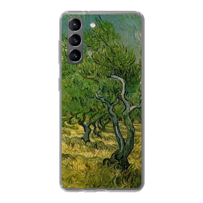 Produktbild von MuchoWow® Handyhülle Schutzhülle Hülle für Samsung Galaxy S21 Olivenhain - Vincent van Gogh Silikon Softcase Handy Hülle - Softcase
