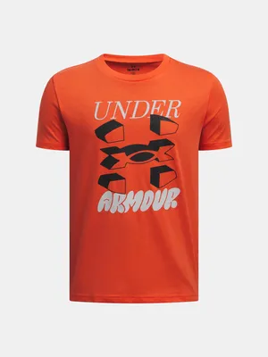 Obrázok produktu pre Under Armour Ua B Split Big Logo Ss - fire, veľkosť:L