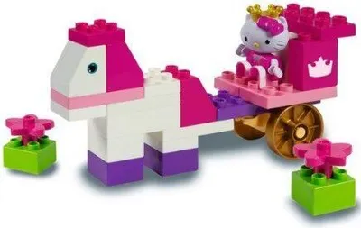 Produktbild von PlayBIG BLOXX 57056 Hello Kitty Princess Spielbox, Bausteine für Mädchen