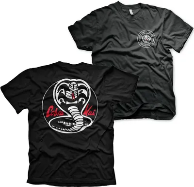 Produktbild von Cobra Kai T-Shirt Herren Cobra Kai White Patches schwarz XL