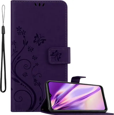 Zdjęcie produktu dla Cadorabo pokrowiec na Samsung Galaxy A13 5G fioletowy pokrowiec ochronny pokrowiec na telefon komórkowy etui w kwiaty etui w kwiaty