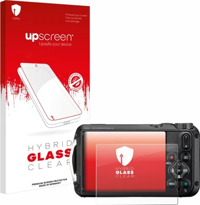 Produktbild von upscreen Schutzglas für Ricoh Pentax WG-8 Schutzfolie Panzer Folie Glas Display Schutz klar
