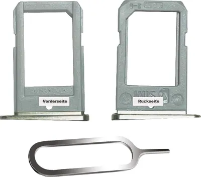 Produktbild von Samsung Galaxy S6 Edge G925F Sim Karten Halter Tray Adapter Fach Stecker Slot + Nadel Gold
