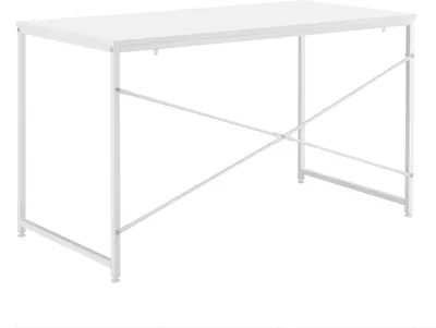 Produktbild von In And OutdoorMatch Schreibtisch Jarret - 120x60x72 cm - Spanplatte und Metall - Weiß - Modernes Design