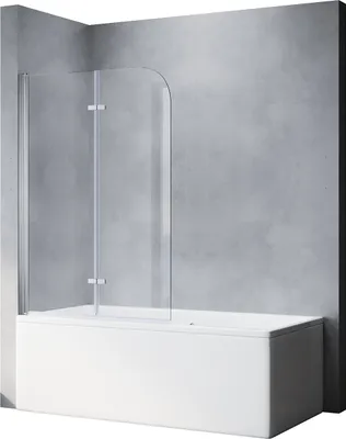 Produktbild von SONNI NANO badewannenaufsätze faltbar bad 100x130cm Faltwand 2-teilig für Badewanne ESG Duschabtrennung