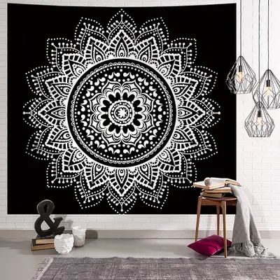 Produktbild von 200cmx 150cm Wandteppich, Makata, Wandschal, Natur, Wanddekoration, weiches Material, Teppich für Wohnzimmer, Schlafzimmer, Yogamatte, Picknickdecke, Wanddekoration, Farbe 20