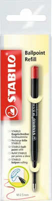 Produktbild von Kugelschreiber - Großraummine - STABILO Ballpoint Refill - 10er Pack - rot