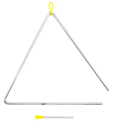Productafbeelding van Triangel - Staal - 30 cm - Met klopper