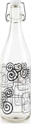 Produktbild von Excelsa glasflasche Magic schwarz 1 lt bunt