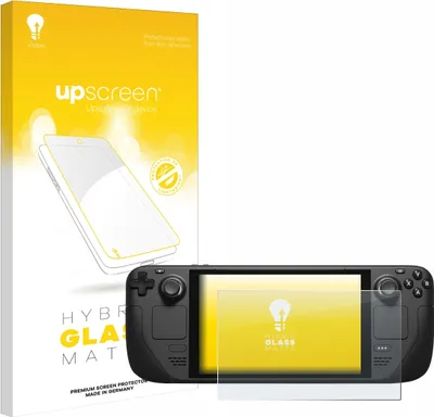 Produktbild von upscreen Entspiegelungs Schutzglas für Valve Steam Deck / OLED Schutzfolie Panzer Folie Glas Display Schutz matt