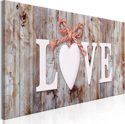 Produktbild von Modernes Wandbild b-C-0793-b-a (150x50 cm) - 1 Teilig Bilder Fotografie auf Leinwand Foto Bild Dekoration Wand Bilder Kunstdruck BLUMEN LIEBE
