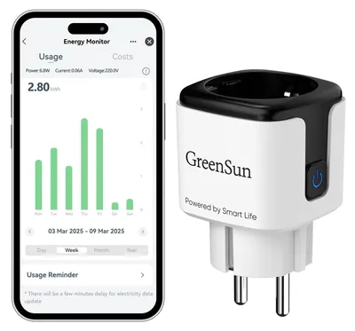 Productafbeelding van Stroommeter voor stopcontact, wifi-stopcontact met spraakbesturing