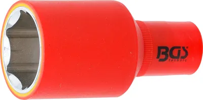 Image de BGS Douille VDE entraînement hexagonal carré intérieur 12,5 mm (1/2") SW 32 mm - 72082