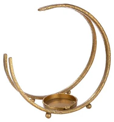 Immagine prodotto di Gilde Kerzenleuchter, "Cicero", Aluminium, goldfarben, VE 1, L. 17 cm, B. 34 cm, H. 32.5 cm 69724 4063387697245