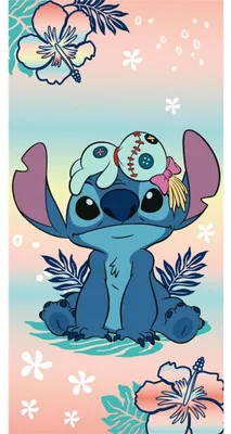 Produktbild von Lilo & Stitch – Scrump & Stitch – Strandtuch 70 x 140 cm