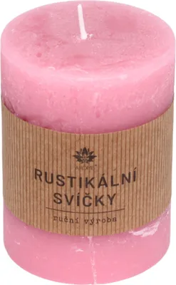 Obrázok produktu pre ARÔME Rustikální svíčka 200 g Barva: růžová