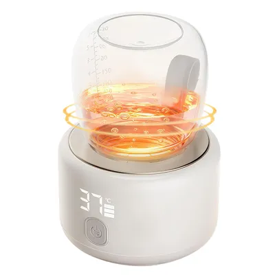 Produktbild von Kabelloser Flaschenwärmer Baby, tragbarer Milchflaschenwärmer mit Akku 5000mAh, USB-C Ladegerät, schnelle Erwärmung für Muttermilch & Babynahrung