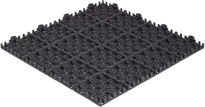 Produktbild von Kunststofffliesen Mosolut Hestra Universa, Schwarz, 1 m²