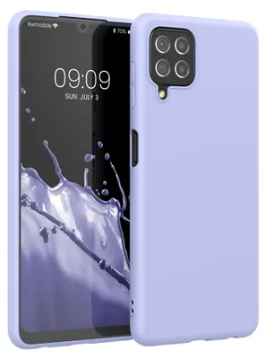 Produktbild von kwmobile Handyhülle für Samsung Galaxy A22 4G Hülle - TPU Case - Kabelloses Laden - Schutzhülle Cover in Pastell Lavendel